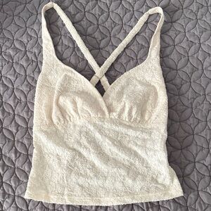 Princess Polly Floral Cream Top